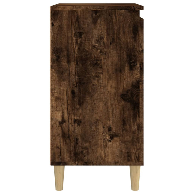 Nachtkastjes 2 st 40x35x70 cm bewerkt hout gerookt eikenkleurig MeubelReus