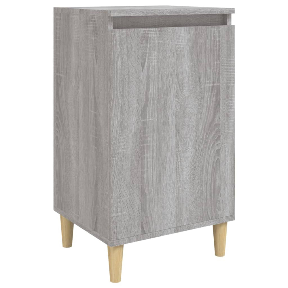Nachtkastje 40x35x70 cm bewerkt hout grijs sonoma eikenkleurig MeubelReus