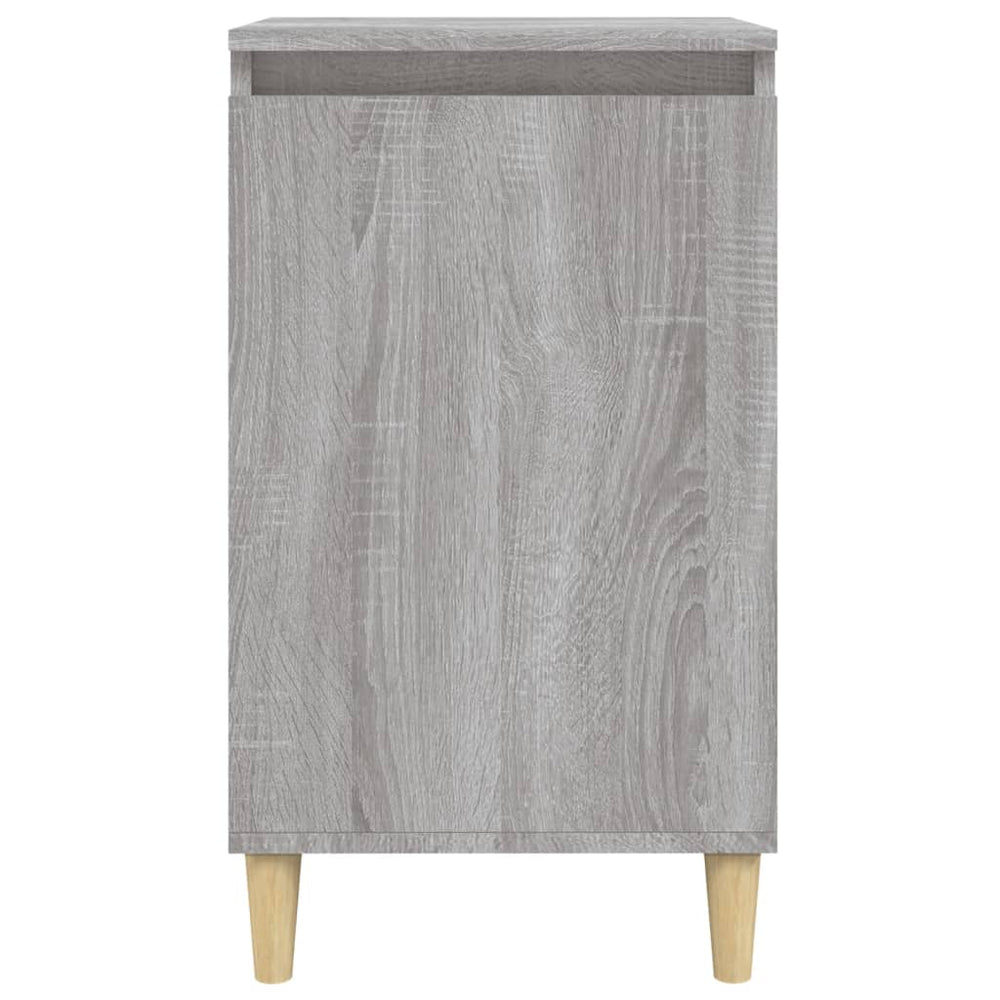 Nachtkastje 40x35x70 cm bewerkt hout grijs sonoma eikenkleurig MeubelReus
