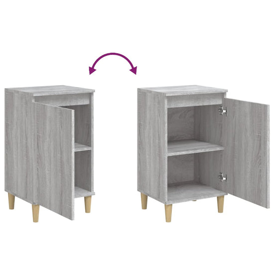 Nachtkastjes 2 st 40x35x70 cm bewerkt hout grijs sonoma eiken MeubelReus