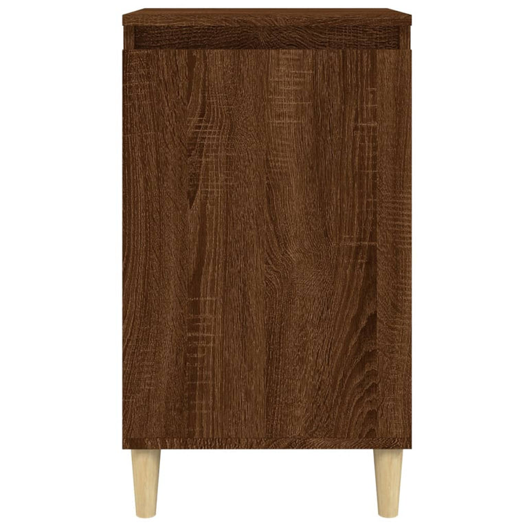 Nachtkastjes 2 st 40x35x70 cm bewerkt hout bruin eikenkleur MeubelReus