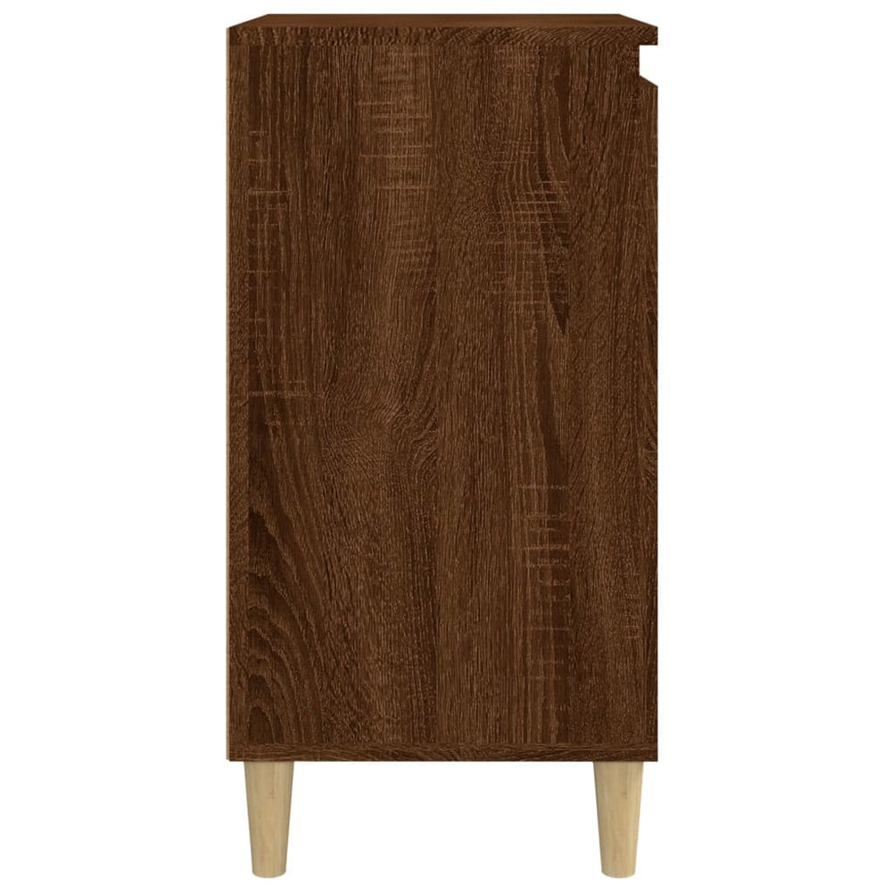 Nachtkastjes 2 st 40x35x70 cm bewerkt hout bruin eikenkleur MeubelReus