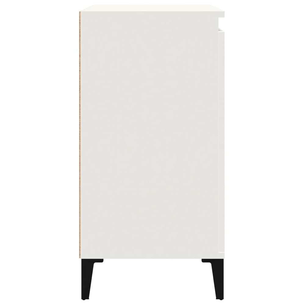 Nachtkastje 40x35x70 cm bewerkt hout wit MeubelReus