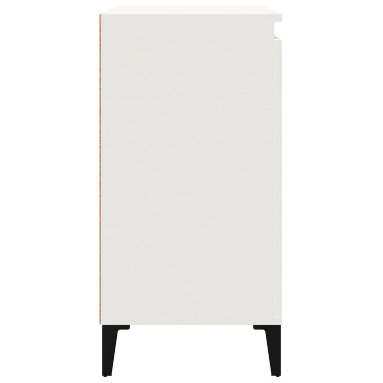 Nachtkastje 40x35x70 cm bewerkt hout wit MeubelReus