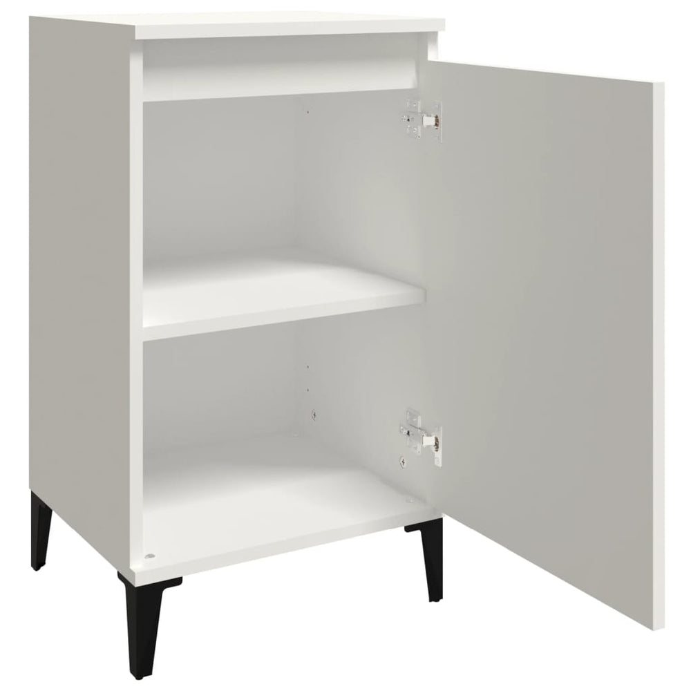 Nachtkastjes 2 st 40x35x70 cm bewerkt hout wit MeubelReus