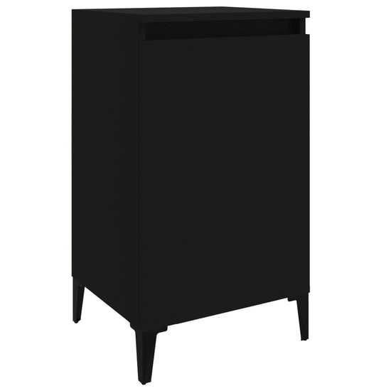 Nachtkastjes 2 st 40x35x70 cm bewerkt hout zwart MeubelReus