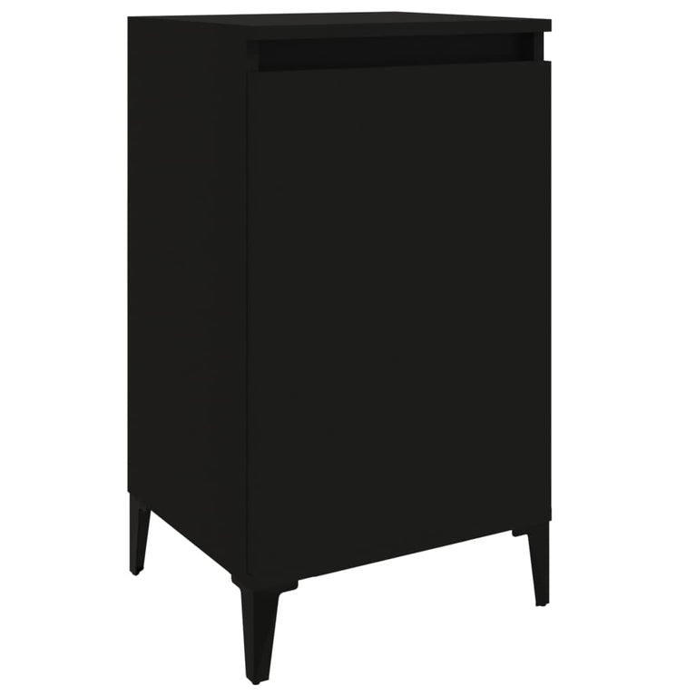 Nachtkastjes 2 st 40x35x70 cm bewerkt hout zwart MeubelReus
