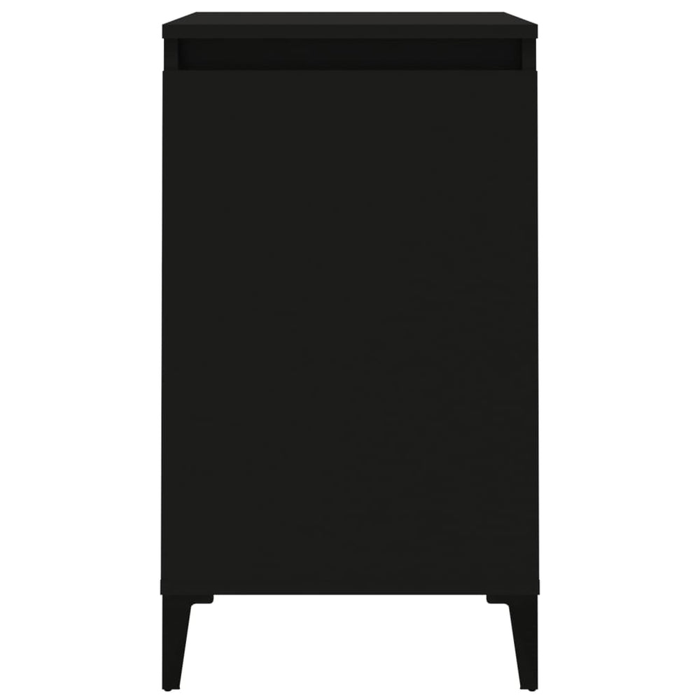 Nachtkastjes 2 st 40x35x70 cm bewerkt hout zwart MeubelReus
