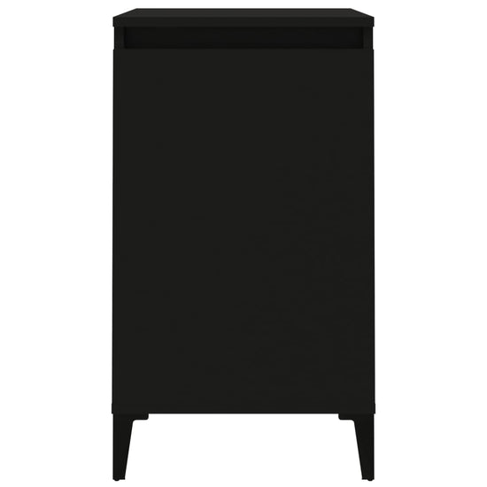Nachtkastjes 2 st 40x35x70 cm bewerkt hout zwart MeubelReus