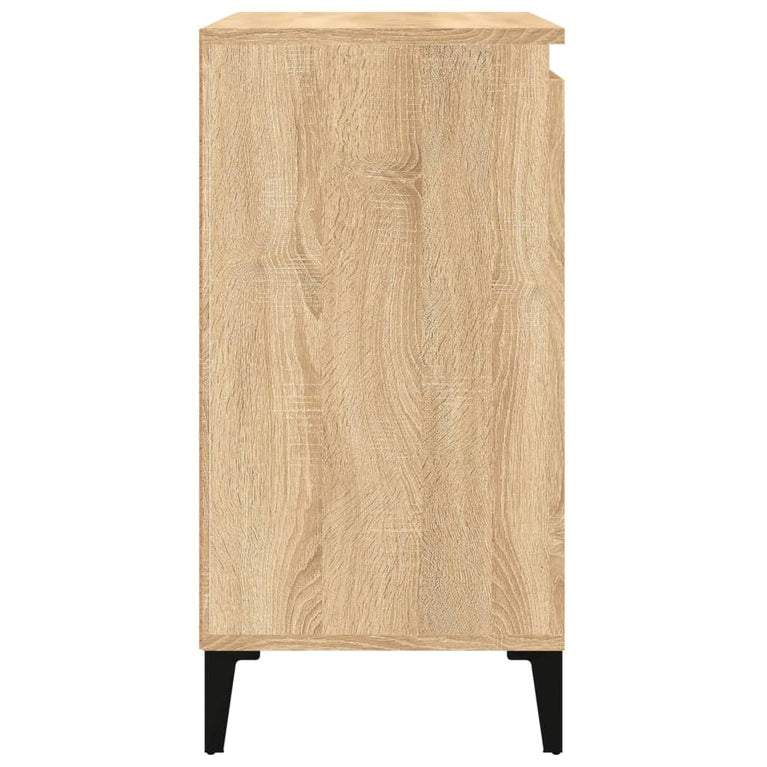 Nachtkastje 40x35x70 cm bewerkt hout sonoma eikenkleurig MeubelReus