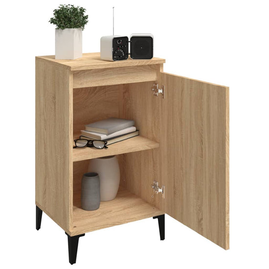 Nachtkastjes 2 st 40x35x70 cm bewerkt hout sonoma eikenkleurig MeubelReus