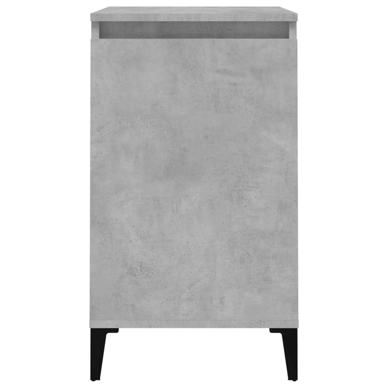 Nachtkastje 40x35x70 cm bewerkt hout betongrijs MeubelReus