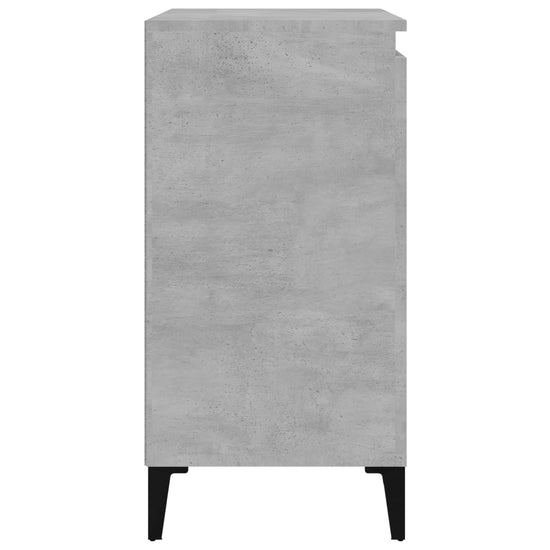 Nachtkastje 40x35x70 cm bewerkt hout betongrijs MeubelReus