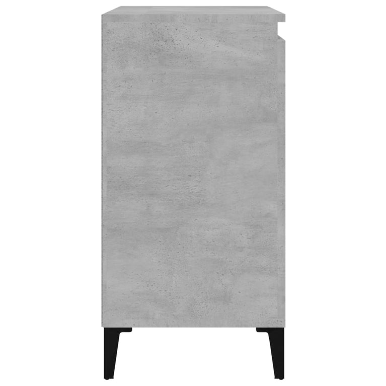 Nachtkastje 40x35x70 cm bewerkt hout betongrijs MeubelReus