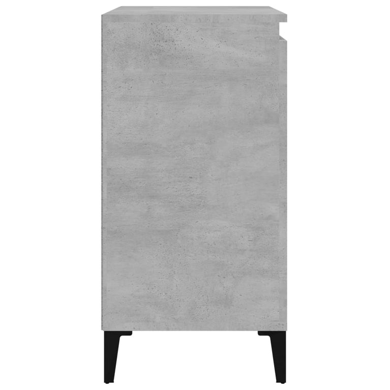 Nachtkastjes 2 st 40x35x70 cm bewerkt hout betongrijs MeubelReus