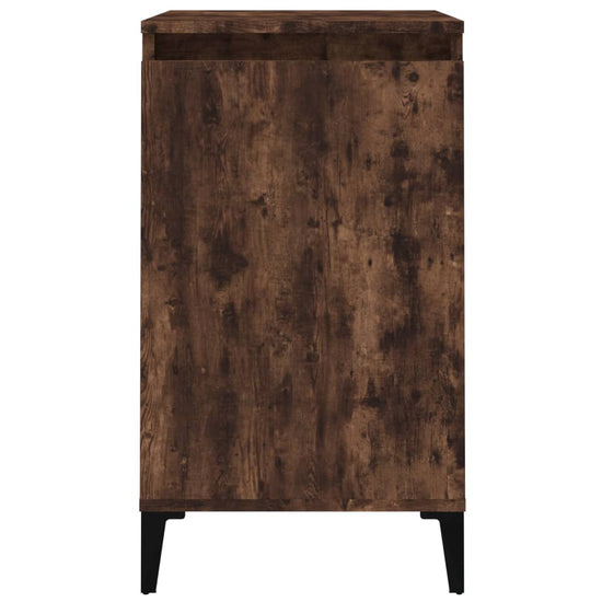 Nachtkastje 40x35x70 cm bewerkt hout gerookt eikenkleurig MeubelReus