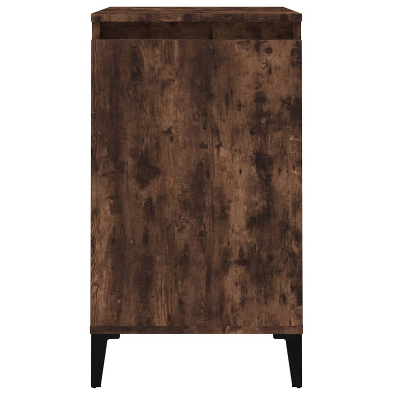 Nachtkastjes 2 st 40x35x70 cm bewerkt hout gerookt eikenkleurig MeubelReus