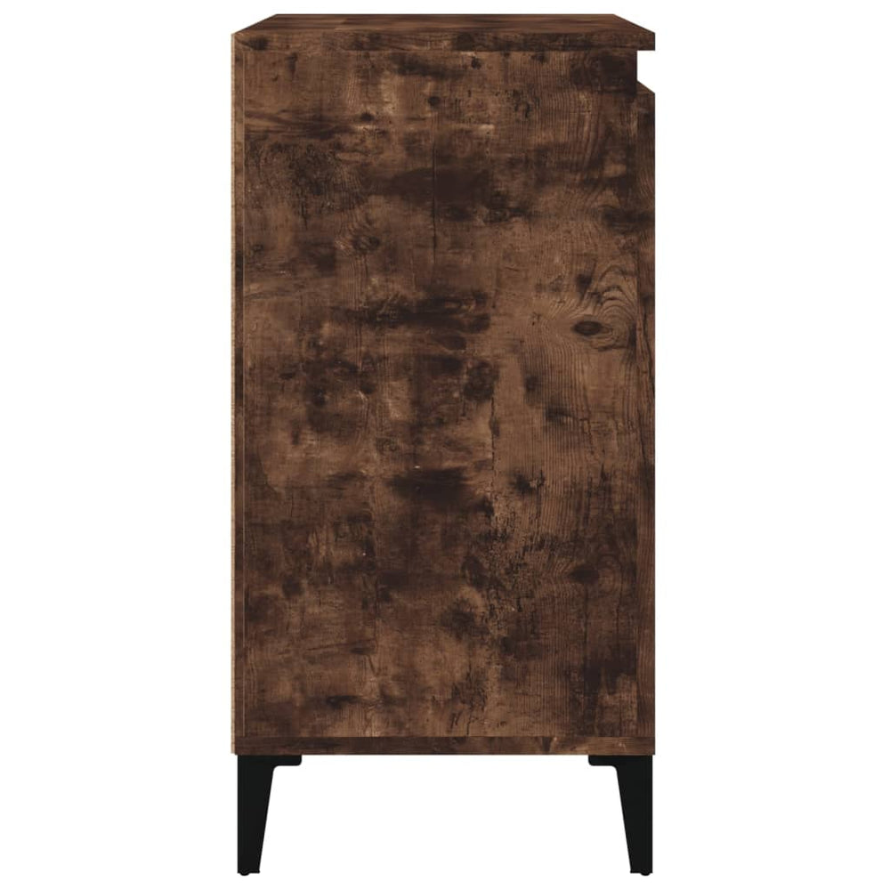Nachtkastjes 2 st 40x35x70 cm bewerkt hout gerookt eikenkleurig MeubelReus