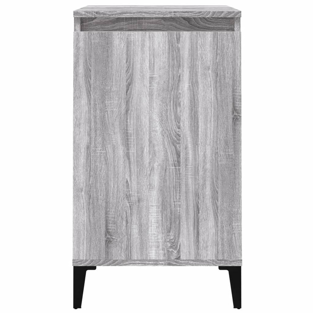 Nachtkastje 40x35x70 cm bewerkt hout grijs sonoma eikenkleurig MeubelReus