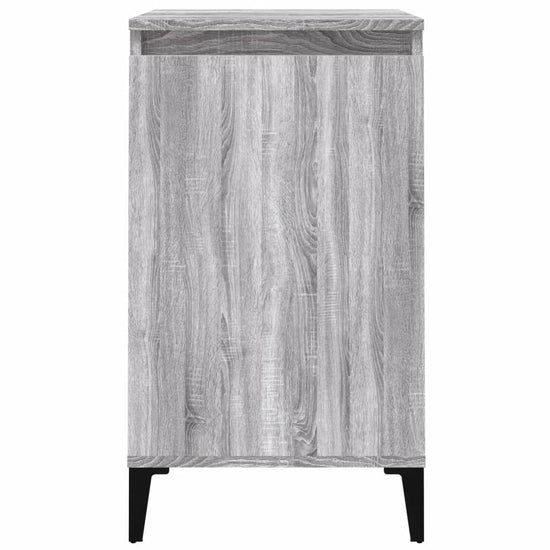 Nachtkastje 40x35x70 cm bewerkt hout grijs sonoma eikenkleurig MeubelReus