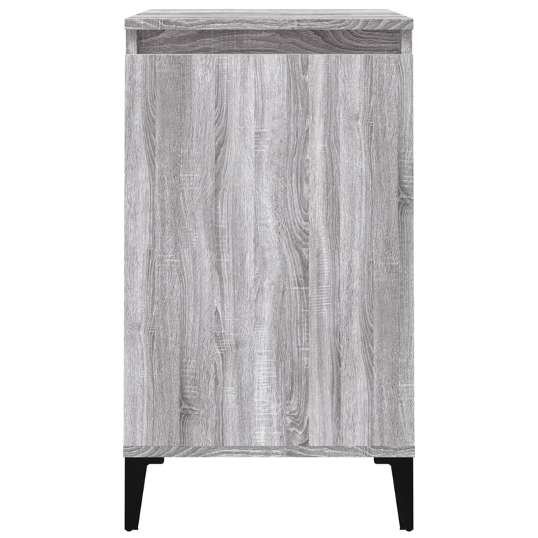 Nachtkastjes 2 st 40x35x70 cm bewerkt hout grijs sonoma eiken MeubelReus