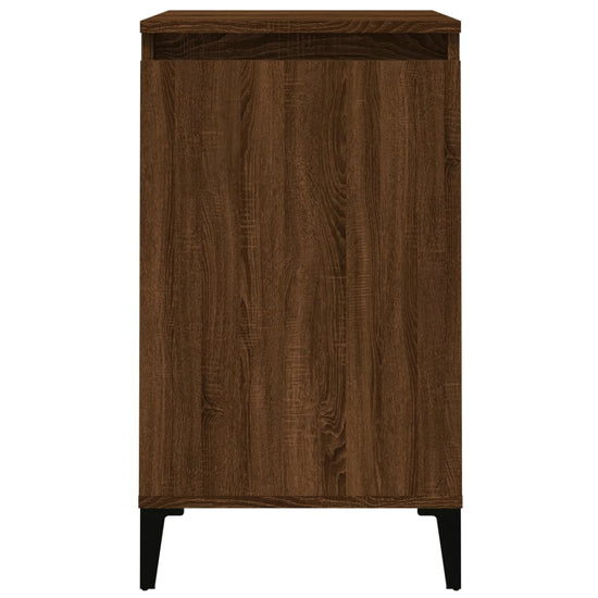 Nachtkastje 40x35x70 cm bewerkt hout bruin eikenkleur MeubelReus