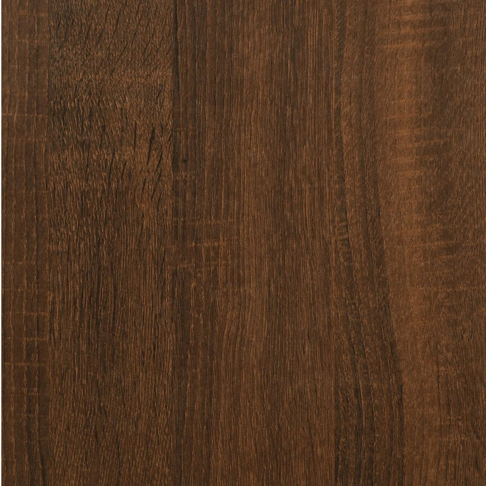 Nachtkastje 40x35x70 cm bewerkt hout bruin eikenkleur MeubelReus