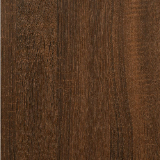 Nachtkastje 40x35x70 cm bewerkt hout bruin eikenkleur MeubelReus