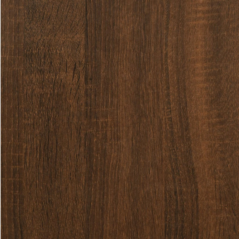 Nachtkastje 40x35x70 cm bewerkt hout bruin eikenkleur MeubelReus