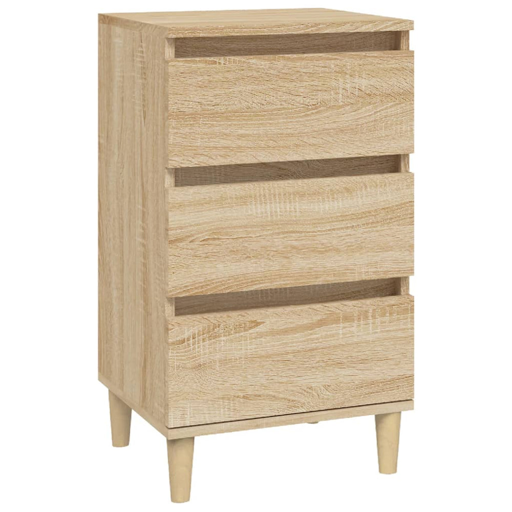 Nachtkastje 40x35x70 cm bewerkt hout sonoma eikenkleurig MeubelReus