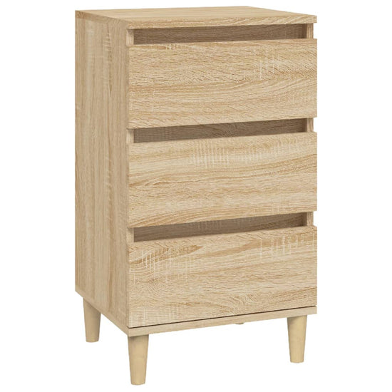 Nachtkastje 40x35x70 cm bewerkt hout sonoma eikenkleurig MeubelReus