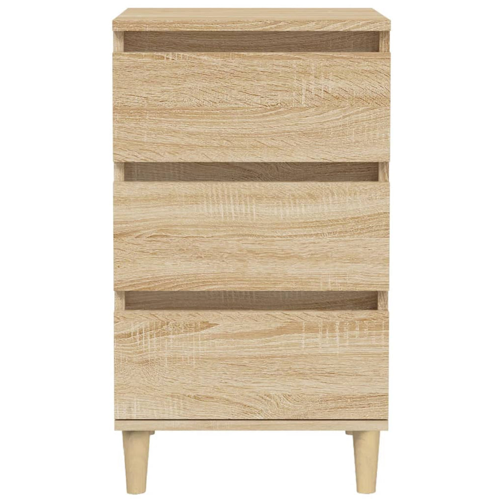 Nachtkastje 40x35x70 cm bewerkt hout sonoma eikenkleurig MeubelReus