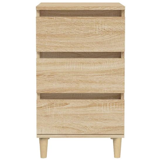 Nachtkastje 40x35x70 cm bewerkt hout sonoma eikenkleurig MeubelReus