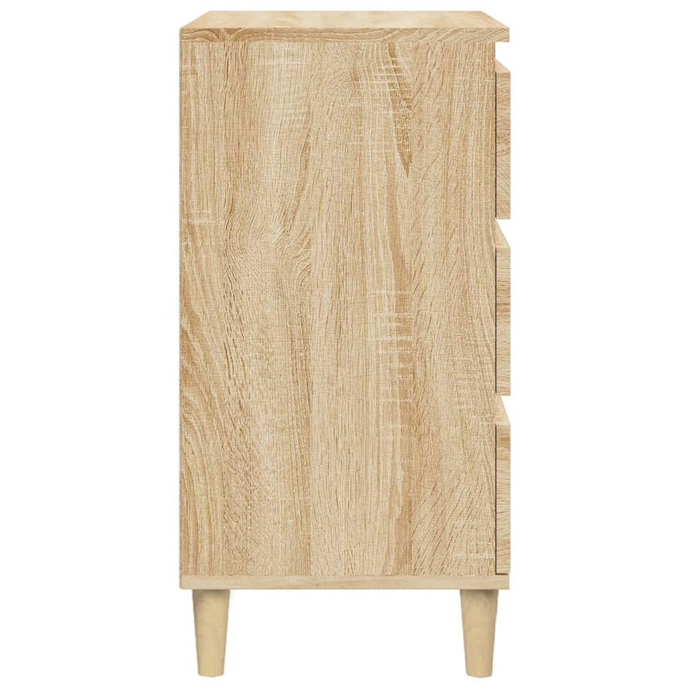 Nachtkastje 40x35x70 cm bewerkt hout sonoma eikenkleurig MeubelReus