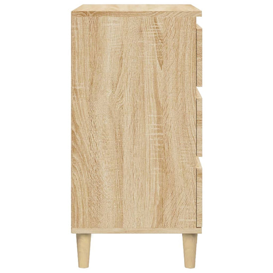 Nachtkastje 40x35x70 cm bewerkt hout sonoma eikenkleurig MeubelReus