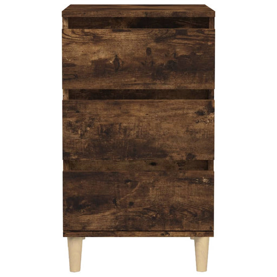 Nachtkastje 40x35x70 cm bewerkt hout gerookt eikenkleurig MeubelReus