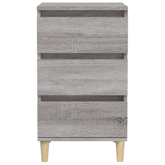 Nachtkastje 40x35x70 cm bewerkt hout grijs sonoma eikenkleurig MeubelReus