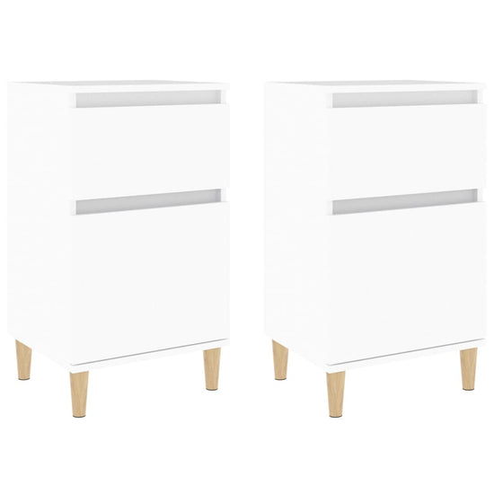 Nachtkastjes 2 st 40x35x70 cm wit MeubelReus