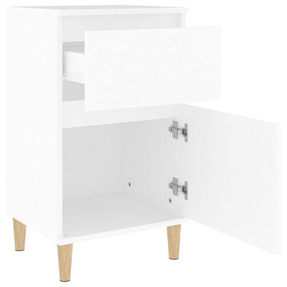 Nachtkastjes 2 st 40x35x70 cm wit MeubelReus