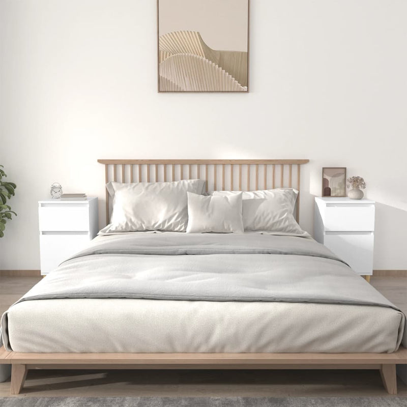 Nachtkastjes 2 st 40x35x70 cm wit MeubelReus