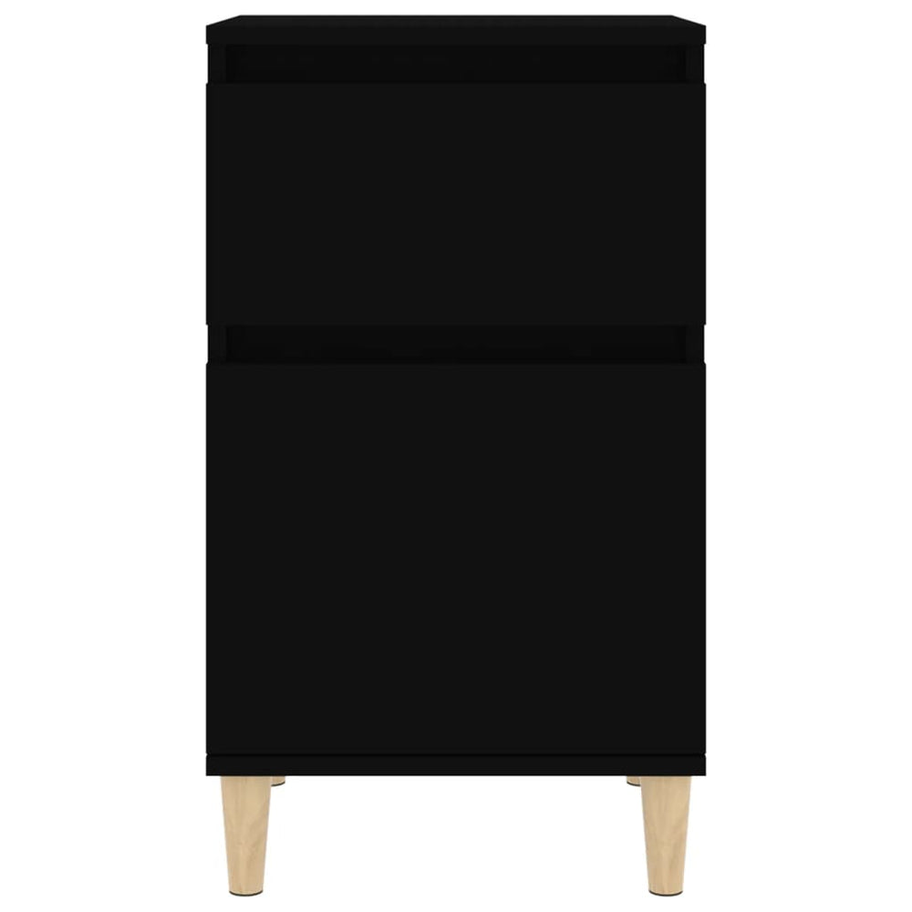 Nachtkastjes 2 st 40x35x70 cm zwart MeubelReus