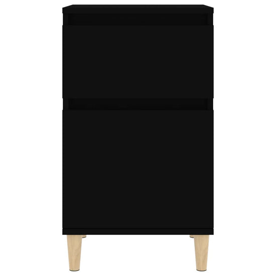 Nachtkastjes 2 st 40x35x70 cm zwart MeubelReus