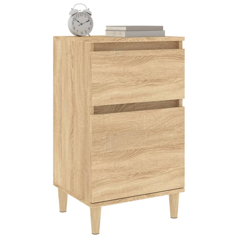 Nachtkastjes 2 st 40x35x70 cm bewerkt hout sonoma eikenkleurig MeubelReus