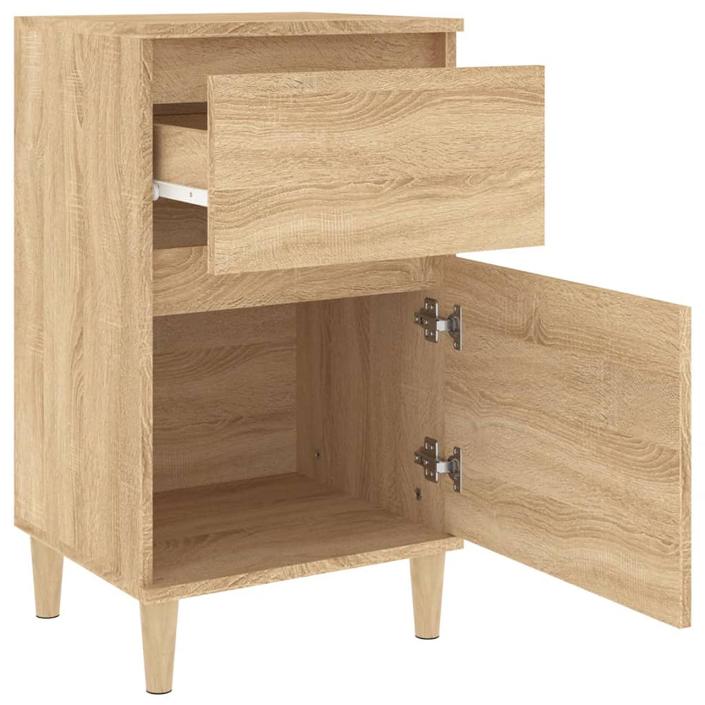Nachtkastjes 2 st 40x35x70 cm bewerkt hout sonoma eikenkleurig MeubelReus