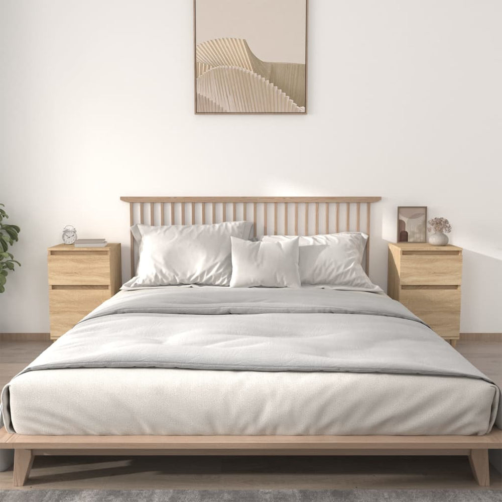 Nachtkastjes 2 st 40x35x70 cm bewerkt hout sonoma eikenkleurig MeubelReus