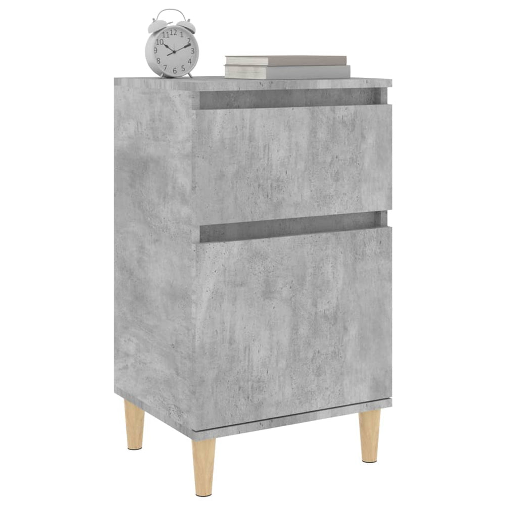 Nachtkastjes 2 st 40x35x70 cm betongrijs MeubelReus