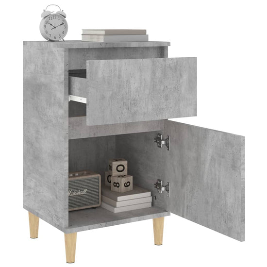 Nachtkastjes 2 st 40x35x70 cm betongrijs MeubelReus