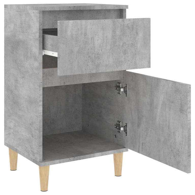 Nachtkastjes 2 st 40x35x70 cm betongrijs MeubelReus