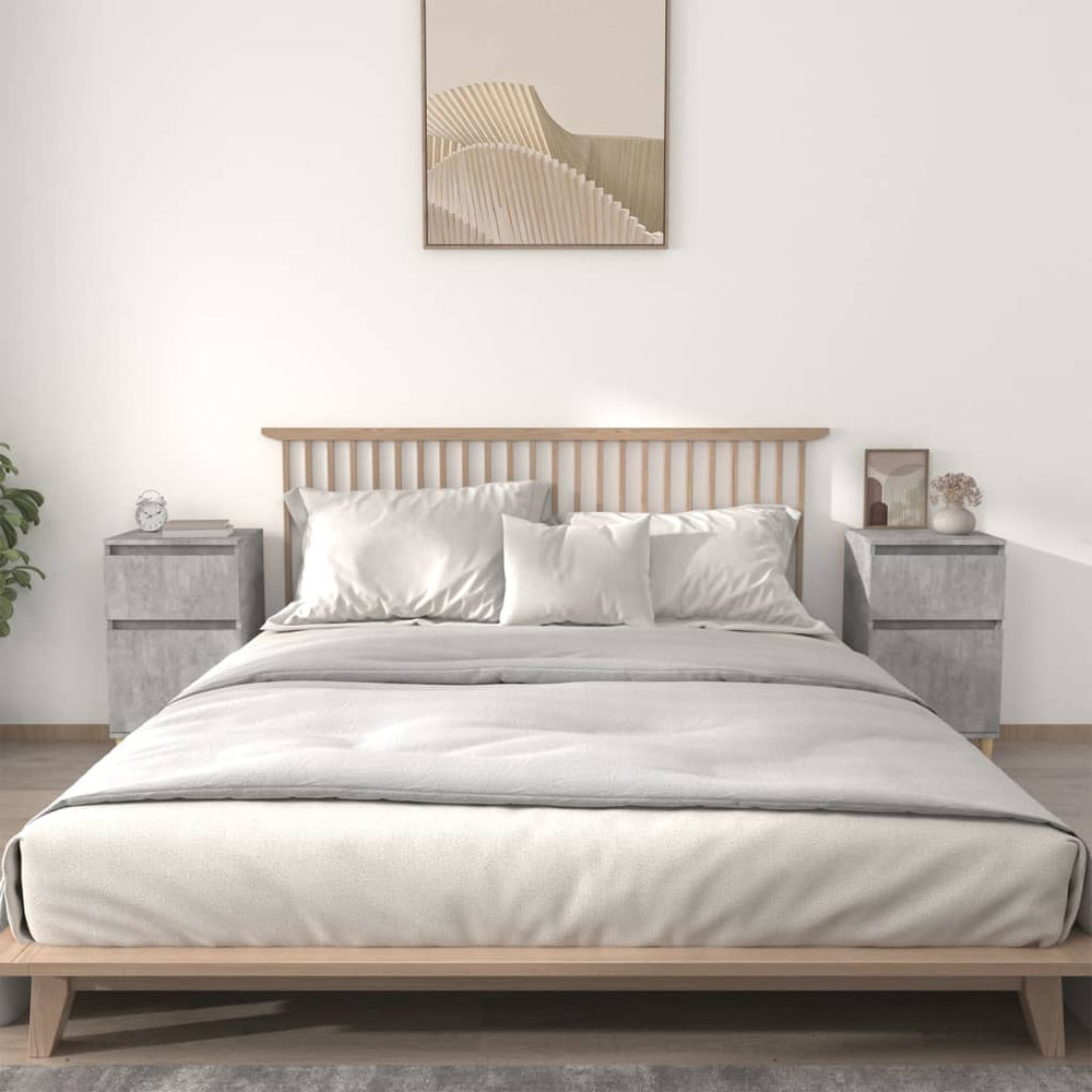 Nachtkastjes 2 st 40x35x70 cm betongrijs MeubelReus