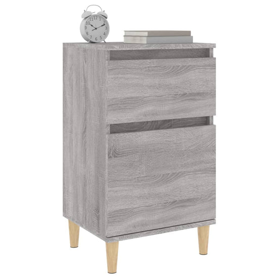 Nachtkastjes 2 st 40x35x70 cm bewerkt hout grijs sonoma eiken MeubelReus